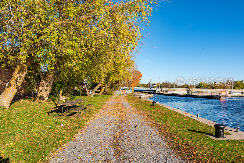 黑斯廷斯镇景观，特伦特-塞文水道，船闸18 -黑斯廷斯，加拿大